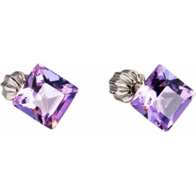 Evolution Group pecka s krystaly Swarovski fialový čtverec 31065.3 – Zboží Mobilmania