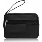 Abruzzo Klasická kožená pánská etue kabelka černá – Hledejceny.cz