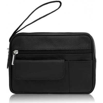 Abruzzo Klasická kožená pánská etue kabelka černá – Hledejceny.cz