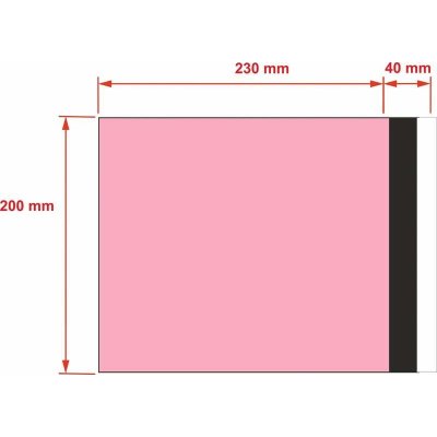 PLASTOVÉ OBÁLKY 200x230 mm růžové od 10 ks – Zboží Živě