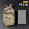 Army a lovecké pouzdra a sumky Wosport SRMP Single Molle na zásobník M4 M16 otevřená MC