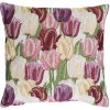 Dekorační povlak na polštáře SCANquilt tulipány pastelová 40 x 40 cm