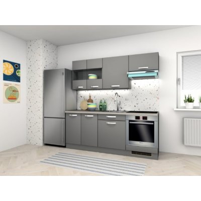 Decodom Kuchyň Merida 200 cm šedá onyx 5 ks – Zboží Dáma
