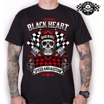 Black Heart SPEED AND KUSTOM černá