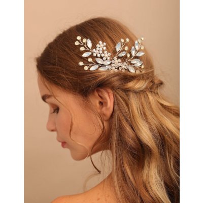 B-TOP Svatební hřeben do vlasů s perličkami – Sleviste.cz
