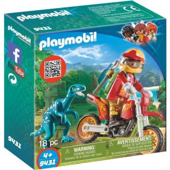 Playmobil 9431 Motorkář s Raptorem