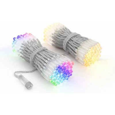 Barevná světýlka venkovní Twinkly strings 25 m Dual Pro, bílý kabel, 2× 125 LED RGB, 2× 12,5 m – Hledejceny.cz