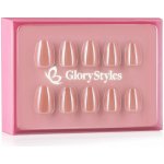 GloryStyles Nalepovací nehty nude 30 ks – Zboží Dáma