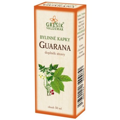 Grešík bylinné kapky Guarana 40% líh 50 ml