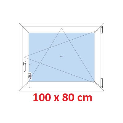 Soft Plastové okno 100x80 cm otevíravé a sklopné – Zbozi.Blesk.cz