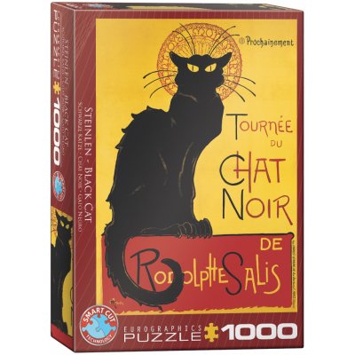 EuroGraphics Plakát Černá kočka 1000 dílků – Zboží Mobilmania