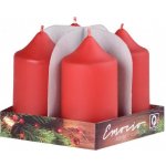 Emocio adventní válec červená 4 x 80 mm 4 ks – Sleviste.cz
