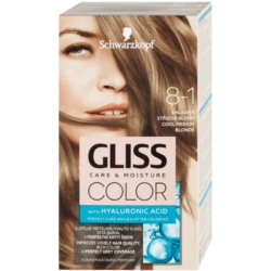 Schwarzkopf Gliss Color barva na vlasy Chladná Střední Blond 8-1