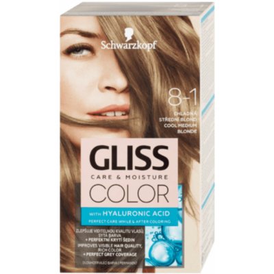 Schwarzkopf Gliss Color barva na vlasy Chladná Střední Blond 8-1