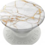 PopSockets PopGrip Gen.2, Gold Lutz Marble, bílo-zlatý mramor – Zboží Živě