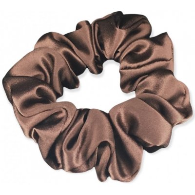 Hedvábná gumička na vlasy classic 100% hedvábí čokoládovo hnědá – Zbozi.Blesk.cz