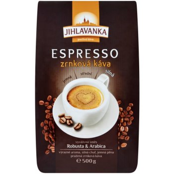 Jihlavanka Espresso zrnková Káva 500 g od 220 Kč - Heureka.cz