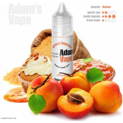 Adams Vape Shake & Vape Apricot Cupcake 12 ml – Zboží Mobilmania