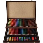 Teddies Sada na malování Art box kreativní sada 91ks v dřevěném kufříku ve fólii 38,5x29,5x5cm – Hledejceny.cz