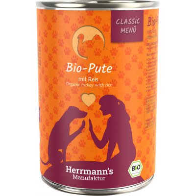 Herrmann's Menu bio krůtí s bio rýží 12 x 400 g – Zboží Mobilmania