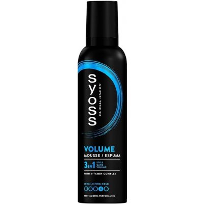 SYOSS Professional VOLUME 3in1 Mousse pěnové tužidlo pro maximální objem vlasů 250 ml – Sleviste.cz