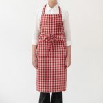 Linen Tales Red Gingham zástěra červená – Hledejceny.cz
