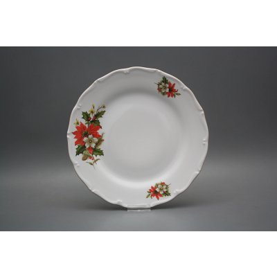 Bohemia Porcelán 1987 Talíř mělký 25 cm Verona Vánoční hvězda CGL – Zboží Dáma