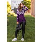 Himalife mikina Moana s maxi kapucí ostružinová s bílou – Zbozi.Blesk.cz