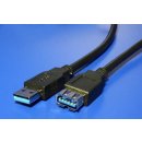 Roline 11.02.8978 Kabel USB 3.0 A-A 1,8m A(M)- A(F) prodlužovací, černý