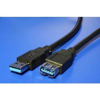 Roline 11.02.8978 Kabel USB 3.0 A-A 1,8m A(M)- A(F) prodlužovací, černý