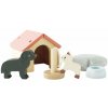 Dřevěná hračka Le Toy Van bouda s pejskem a kočičkou