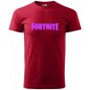 Pánské Tričko Sablio tričko s potiskem Fortnite Pink červené