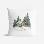 Goldea zimní chaloupka 45 x 45 cm – Sleviste.cz