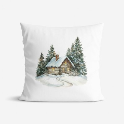 Goldea zimní chaloupka 45 x 45 cm – Sleviste.cz