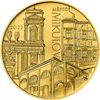 ČNB Zlatá mince 5000 Kč Město Mikulov 2022 Standard 1/2 oz
