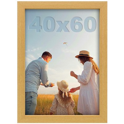 RÁMEČEK NA FOTKY 40x60 DŘEVO Klasický Rám na Fotografie Plakátů 60x40 MDF XL – Zboží Dáma