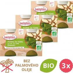 Babybio Brambory se špenátem 3 x 2 x 130 g