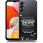 Pouzdro Picasee silikonové Samsung Galaxy A14 4G A145R - Kazma - BUĎTE TROCHU YESMANI čiré – Hledejceny.cz