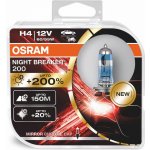 Osram Night Breaker 200 64193NB200-HCB H4 P43t-38 12V 60/55W – Zboží Mobilmania