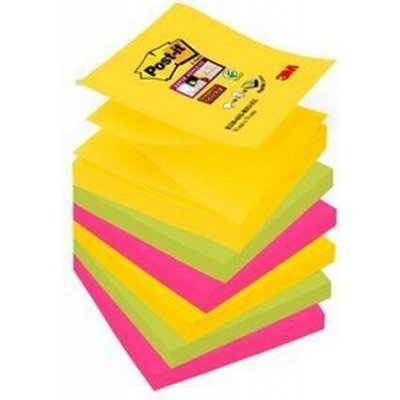 3M POSTIT Samolepicí bloček Super Sticky Rio, mix barev, Z, 76 x 76 mm, 6x 90 listů, 3M POSTIT 7100263205 ,balení 540 ks – Hledejceny.cz
