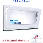 ERKADO 110 x 60 cm bílé sklopné – Sleviste.cz