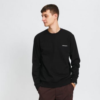 Carhartt WIP Script Embroidery Sweat černá