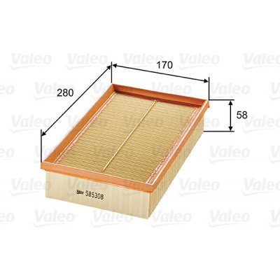 Vzduchový filtr VALEO 585308 – Hledejceny.cz