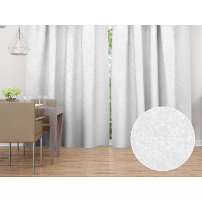 Biante Dekorační závěs TF-032 Venezia bílý - š. 150 cm 150x250 cm – Hledejceny.cz