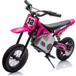 Mamido Cross 350W 36V dětská elektrická motorka růžová – Zboží Mobilmania