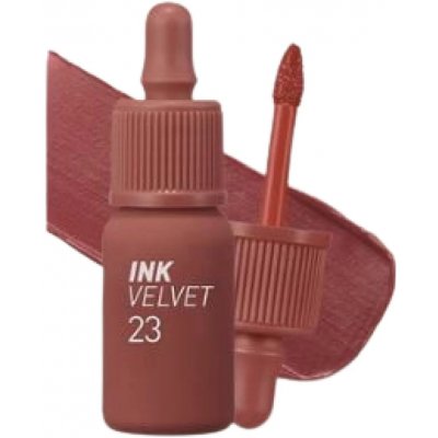 Peripera Ink The Velvet 23 Nutty Nude sametový tint na rty pro dlouhotrvající barvu a hydrataci 4 g – Sleviste.cz