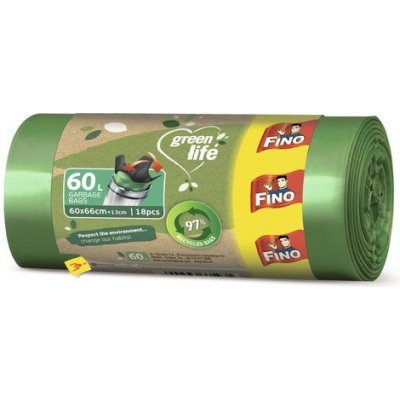 Pytle na odpady FINO Green Life Easy Pack 60L, 18 ks – Hledejceny.cz