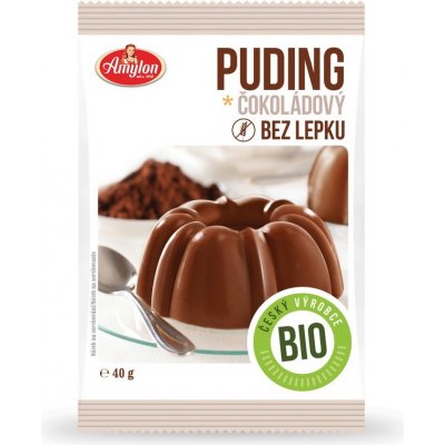 Amylon puding čokoládový Bio 40 g – Zboží Mobilmania