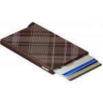 Secrid pouzdro na karty Cardprotector s tartanovým vzorem hnědé – Sleviste.cz