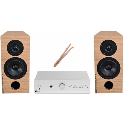 AQ audio set P5-Pro-ject Maia S3 silver + AQ L 39 dub + reprokabel AQ 625 2x 2,5mm2 – Zbozi.Blesk.cz